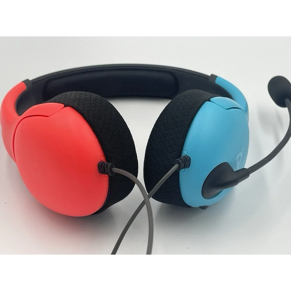 PDP AirLite Blue/Red Over the Ear Wired Gaming Headset for Nintendo Switch w/mic